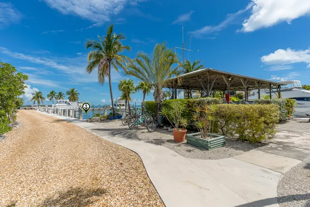 a building outdoor space with patio furniture