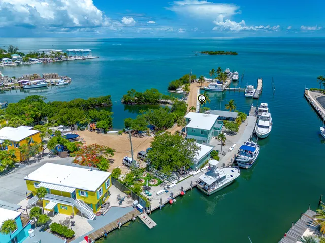 an aerial view of a house with a ocean view
