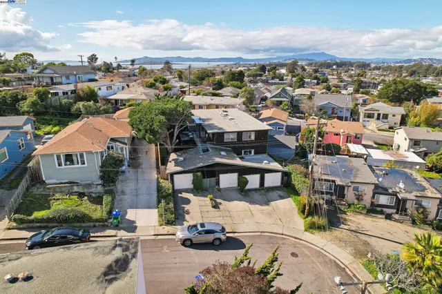 an aerial view of a city