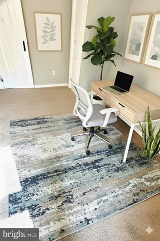 a view of a deck with furniture