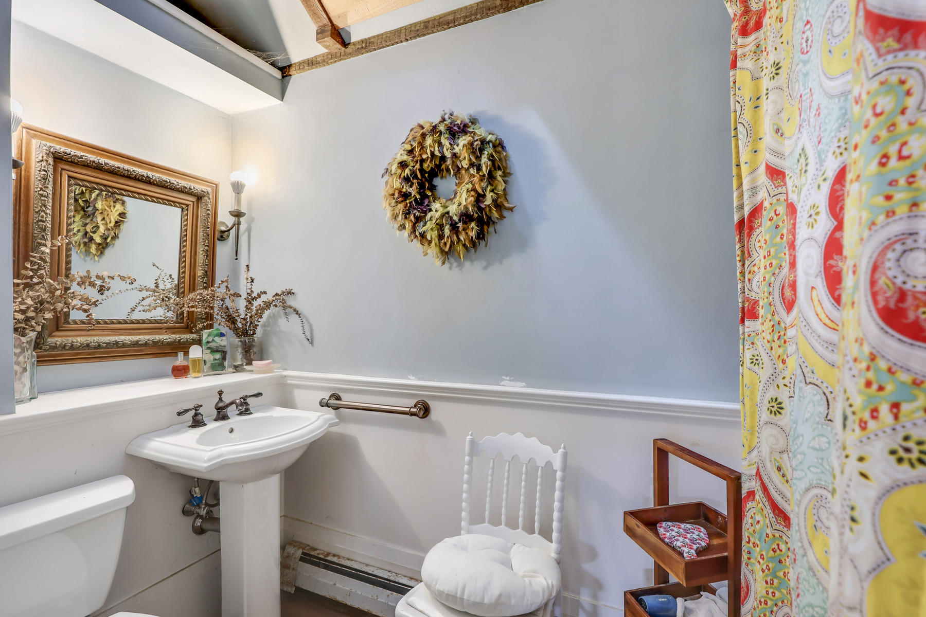 118 Old Stage Road Centerville, MA 02632 - Photo 18 of 41 a bathroom with a sink mirror and toilet