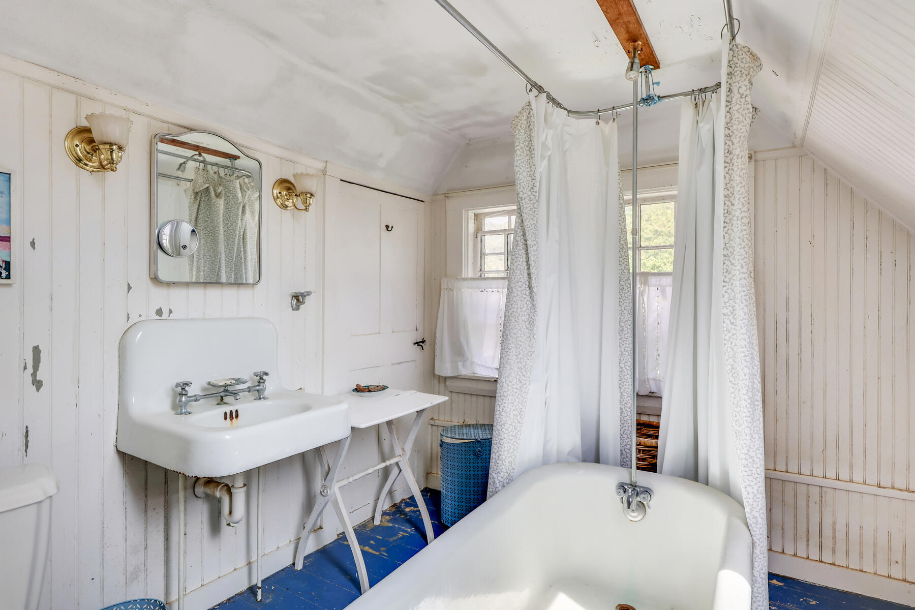 118 Old Stage Road Centerville, MA 02632 - Photo 21 of 41 a bathroom with a sink a mirror and a shower