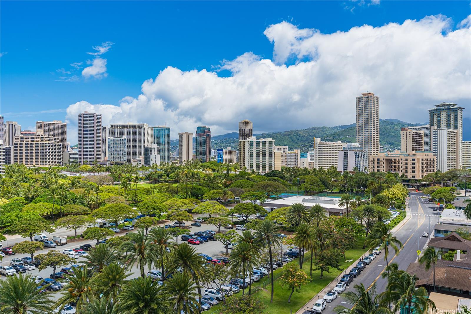 223 Saratoga Road, Unit 1115 Honolulu, HI 96815 - Photo 24 of 25 a view of a city with tall buildings