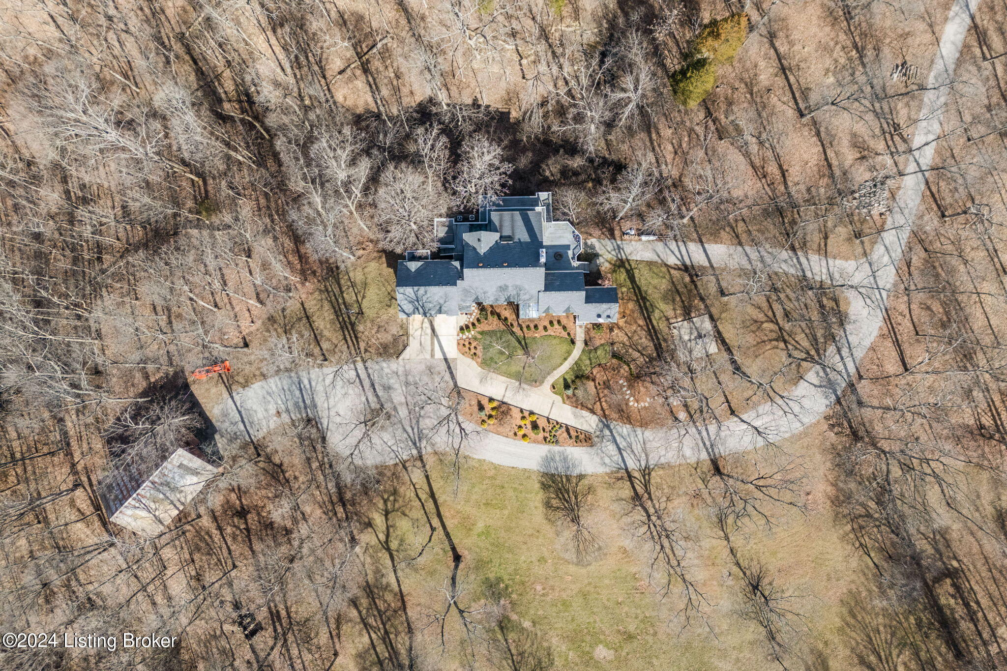 1400 Rebel Ridge Road La Grange, KY 40031 - Photo 60 of 66 Aerial View of Home/Barn/Drive