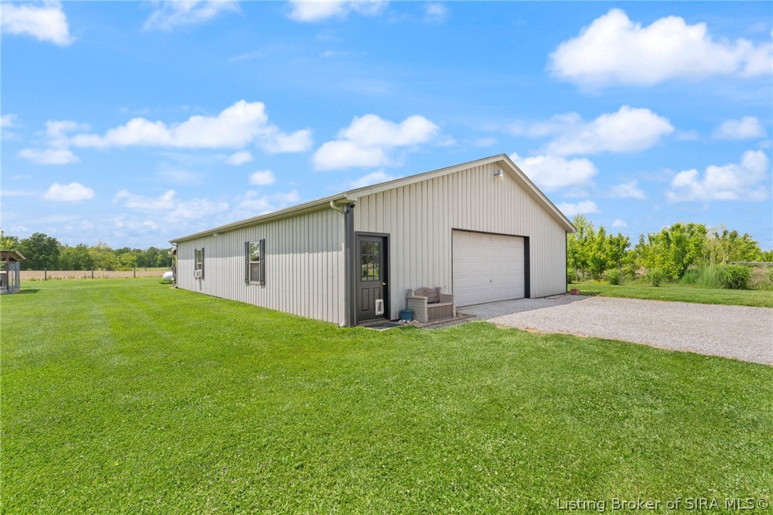 700 South 1233rd West Lexington, IN 47138 - Photo 3 of 65 2400 sf pole barn with endless possibilities!