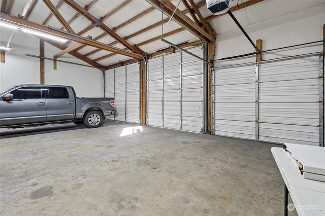a view of a car garage