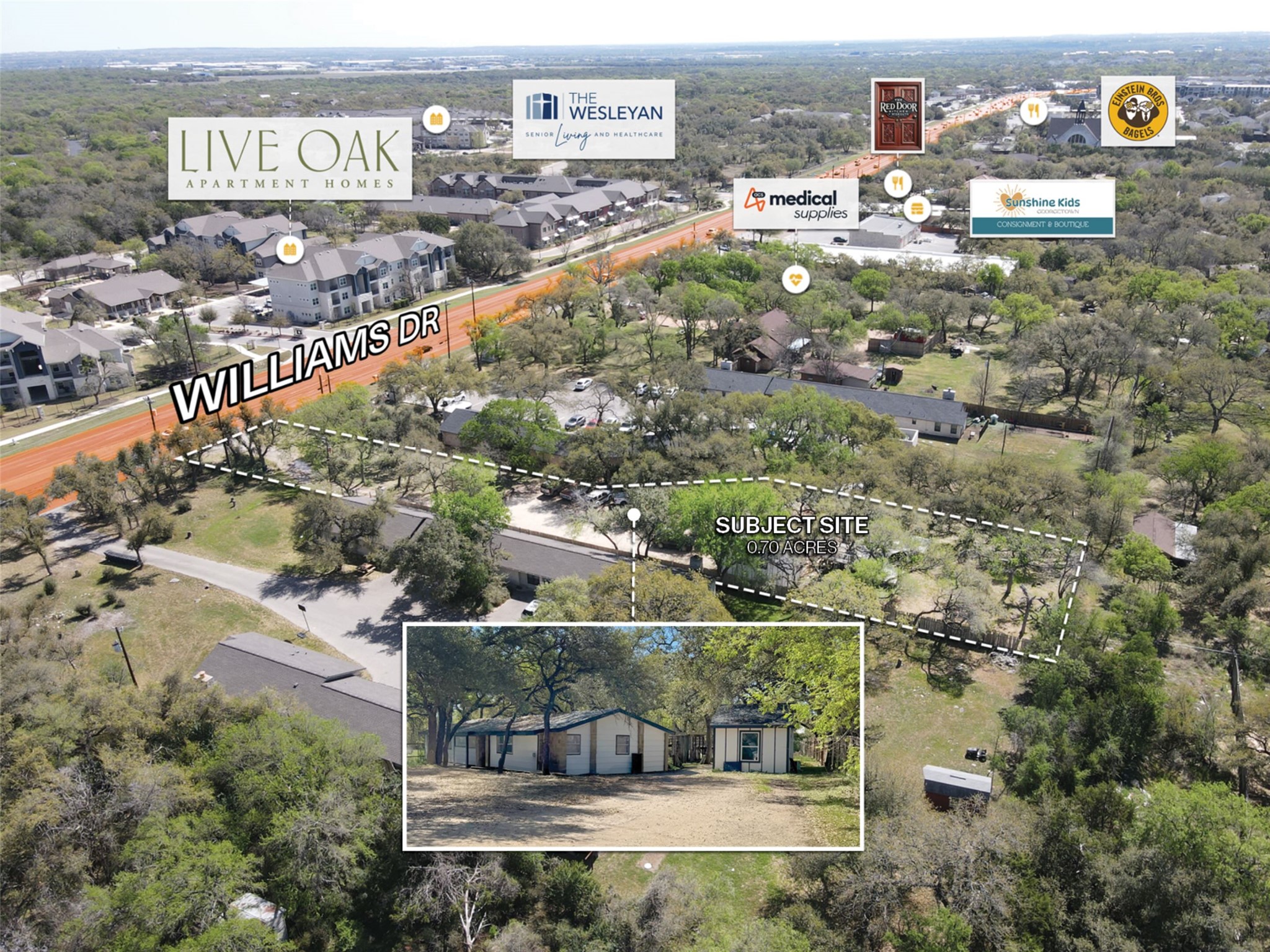 4138 Williams Drive Georgetown, TX 78628 - Photo 3 of 5 a view of a city