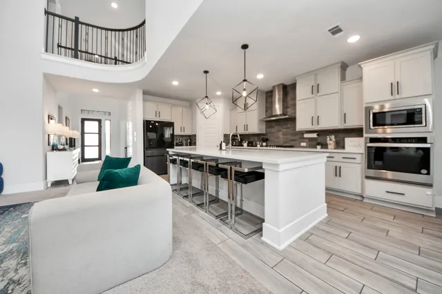 a building outdoor space with patio furniture