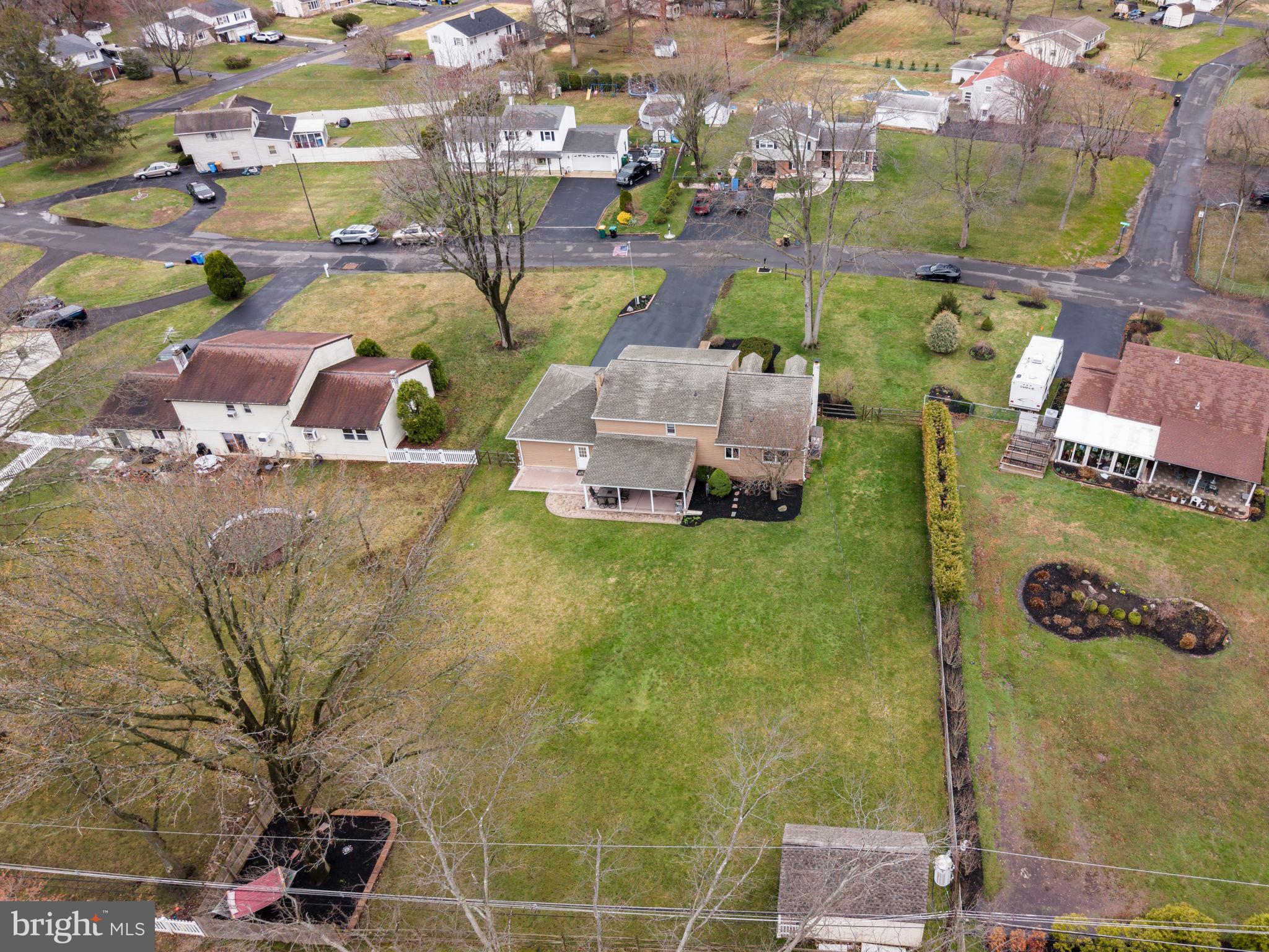 4901 Reedman Avenue Bensalem, PA 19020 - Photo 49 of 55 an aerial view of residential houses with yard