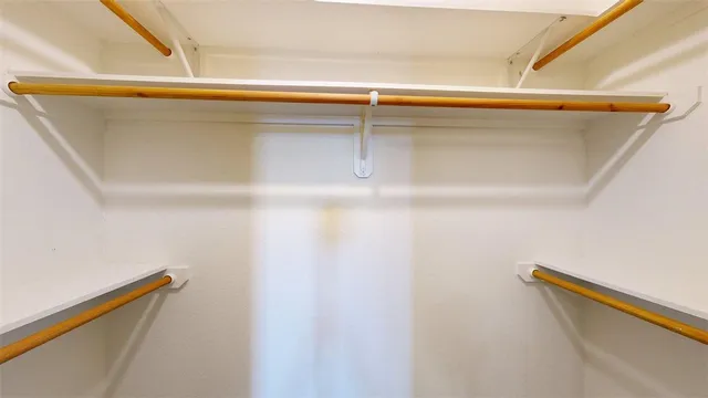 a close view of closet