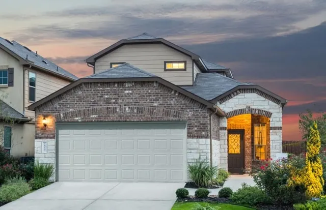 a front view of a house