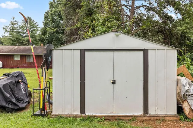 a backyard of a house