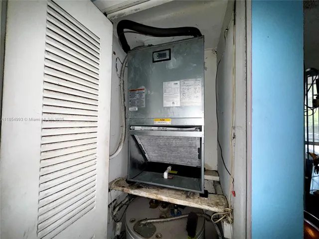 a room with storage and utility