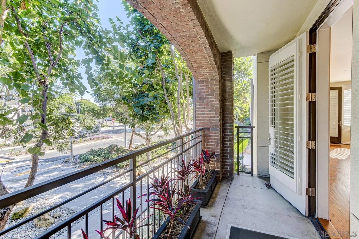 5440 La Jolla Boulevard, Unit E208 La Jolla, CA 92037 - Photo 19 of 35 a view of balcony with wooden floor