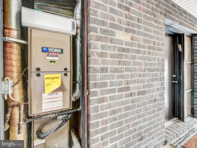 a view of a brick wall