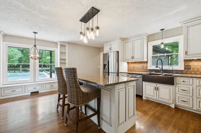 a view of a entryway with wooden floor