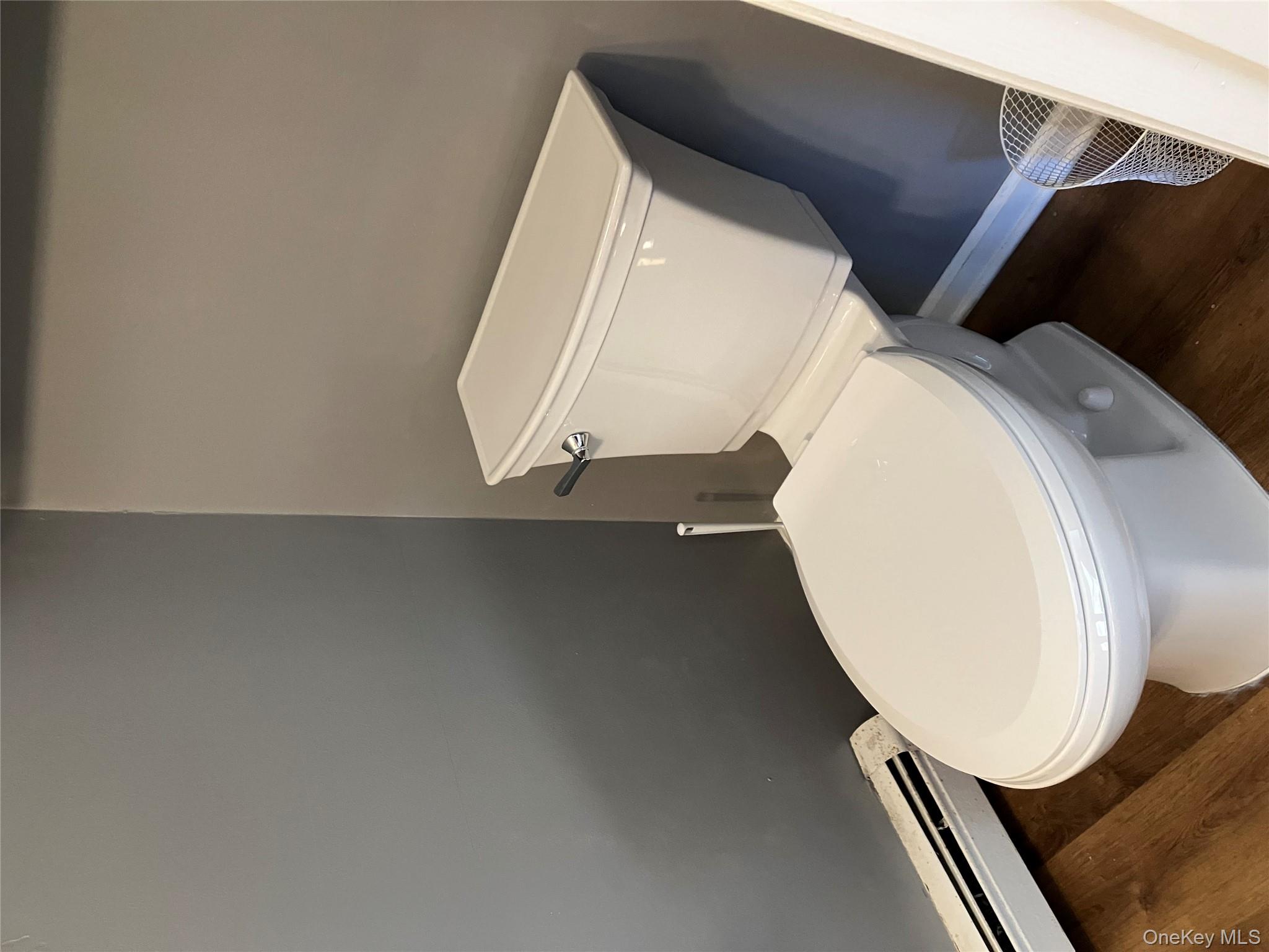 133 Ridgebury Road New Hampton, NY 10958 - Photo 10 of 14 Half bath with a baseboard radiator and dark wood-style flooring