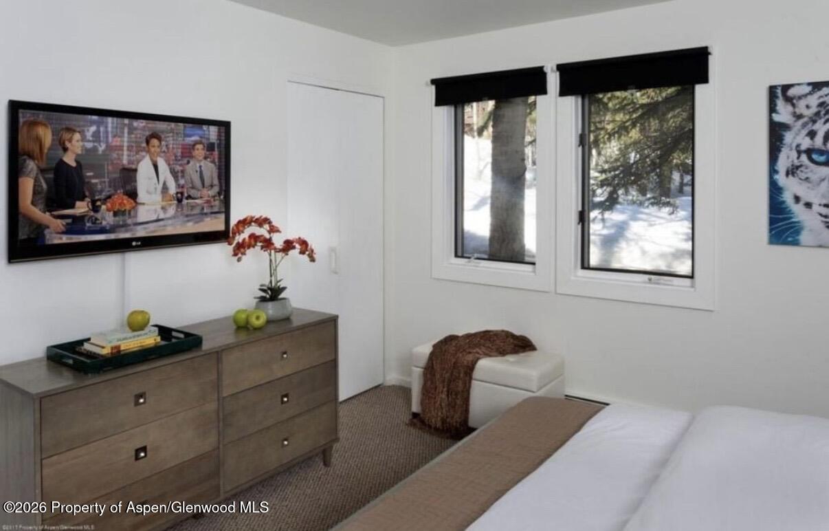 35 Upper Woodbridge Road, Unit 3 Snowmass Village, CO 81615 - Photo 9 of 16 a bedroom with a bed and window
