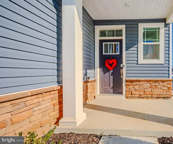 a view of a door of the house