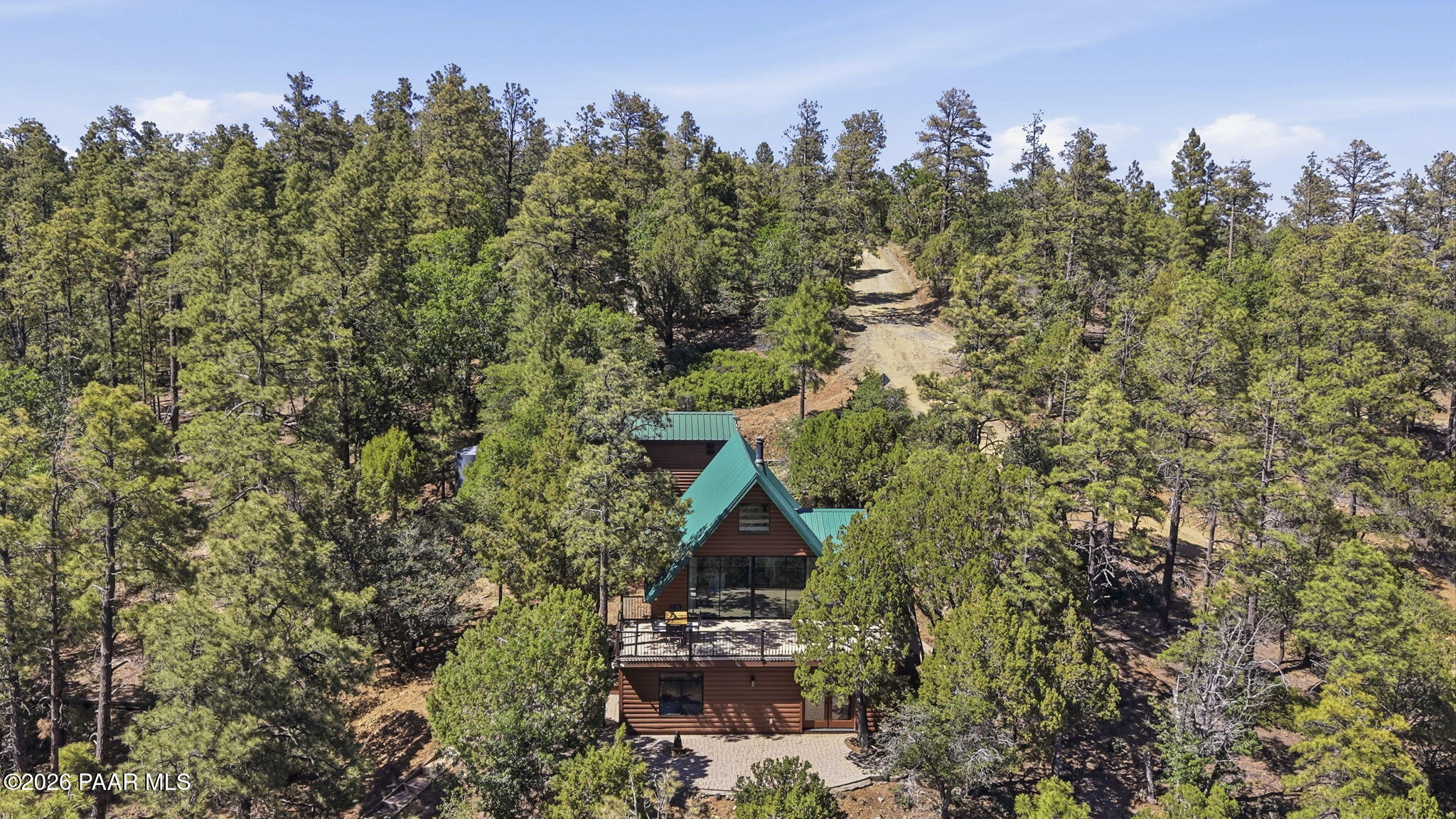 4690 South Minnie Mine Road Prescott, AZ 86303 - Photo 45 of 49 47-Aerial Back 2