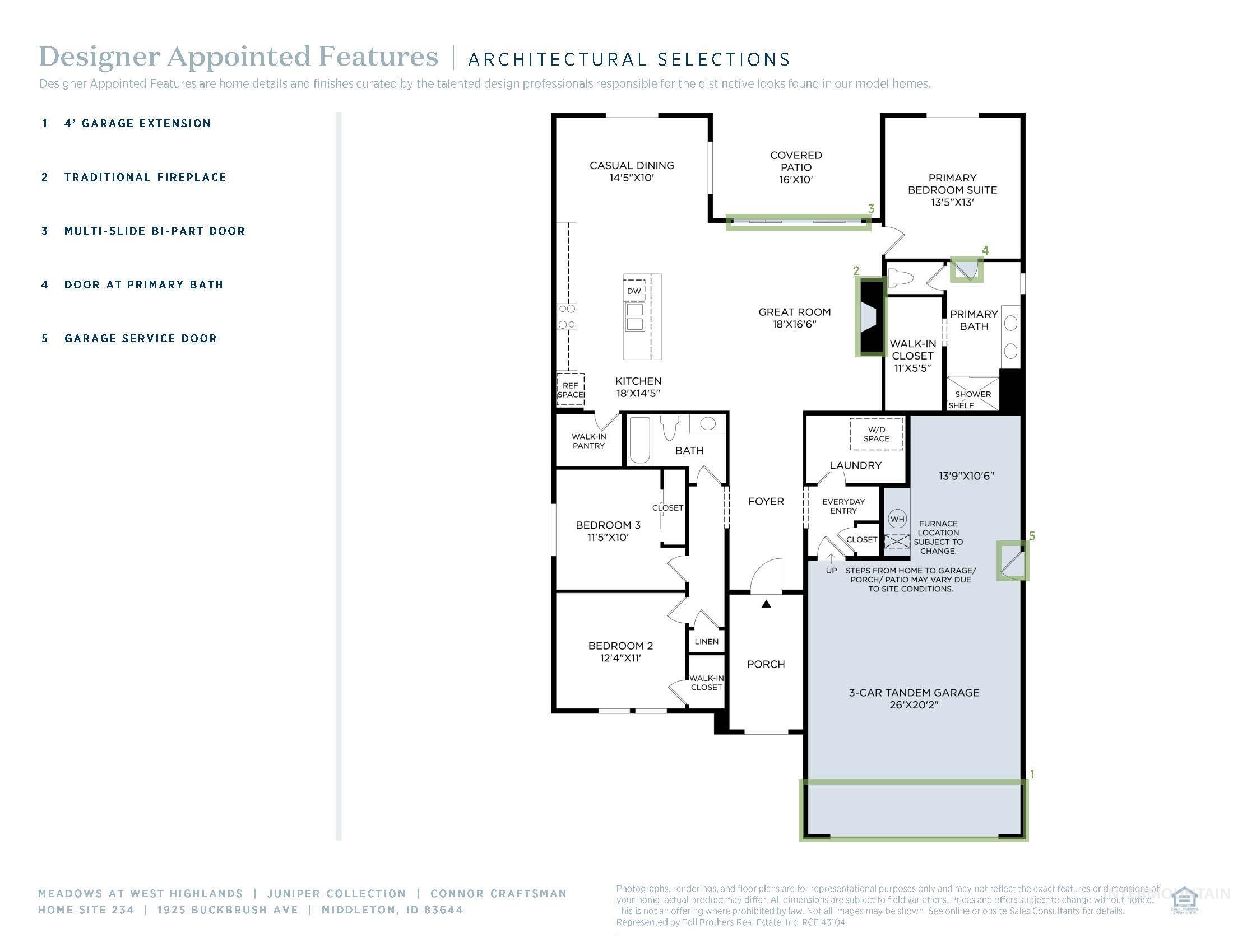 1925 Buckbrush Avenue Middleton, ID 83644 - Photo 20 of 20 Floor plan