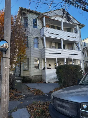a view of a building with many windows