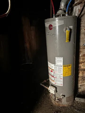 a view of water heater room