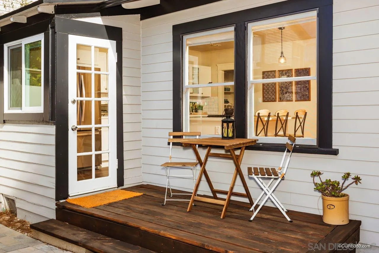 4112 Jackdaw Street San Diego, CA 92103 - Photo 25 of 34 a view of a chair and table in front of house