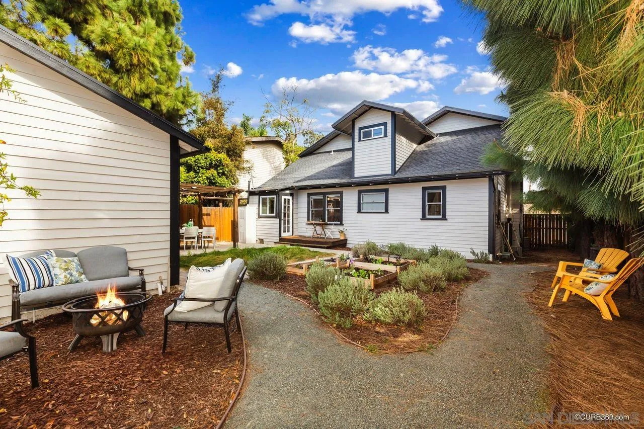 4112 Jackdaw Street San Diego, CA 92103 - Photo 27 of 34 a view of a house with backyard and sitting area
