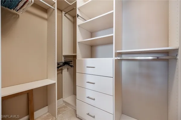a view of walk in closet
