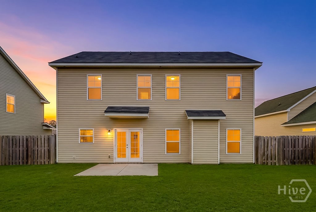 21 Castle Hill Road Savannah, GA 31419 - Photo 38 of 45 Back yard AI enhanced photo.