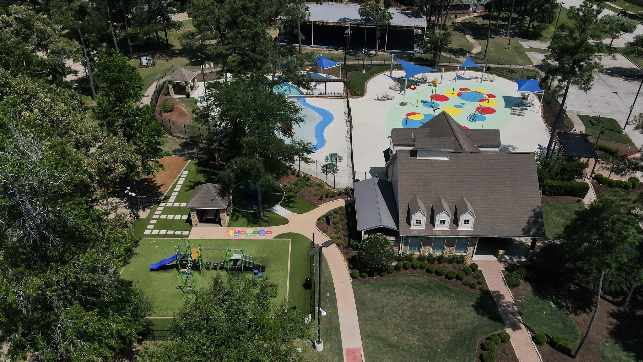 3607 Cedar Flats Lane Spring, TX 77386 - Photo 36 of 47 an aerial view of multiple houses with outdoor space