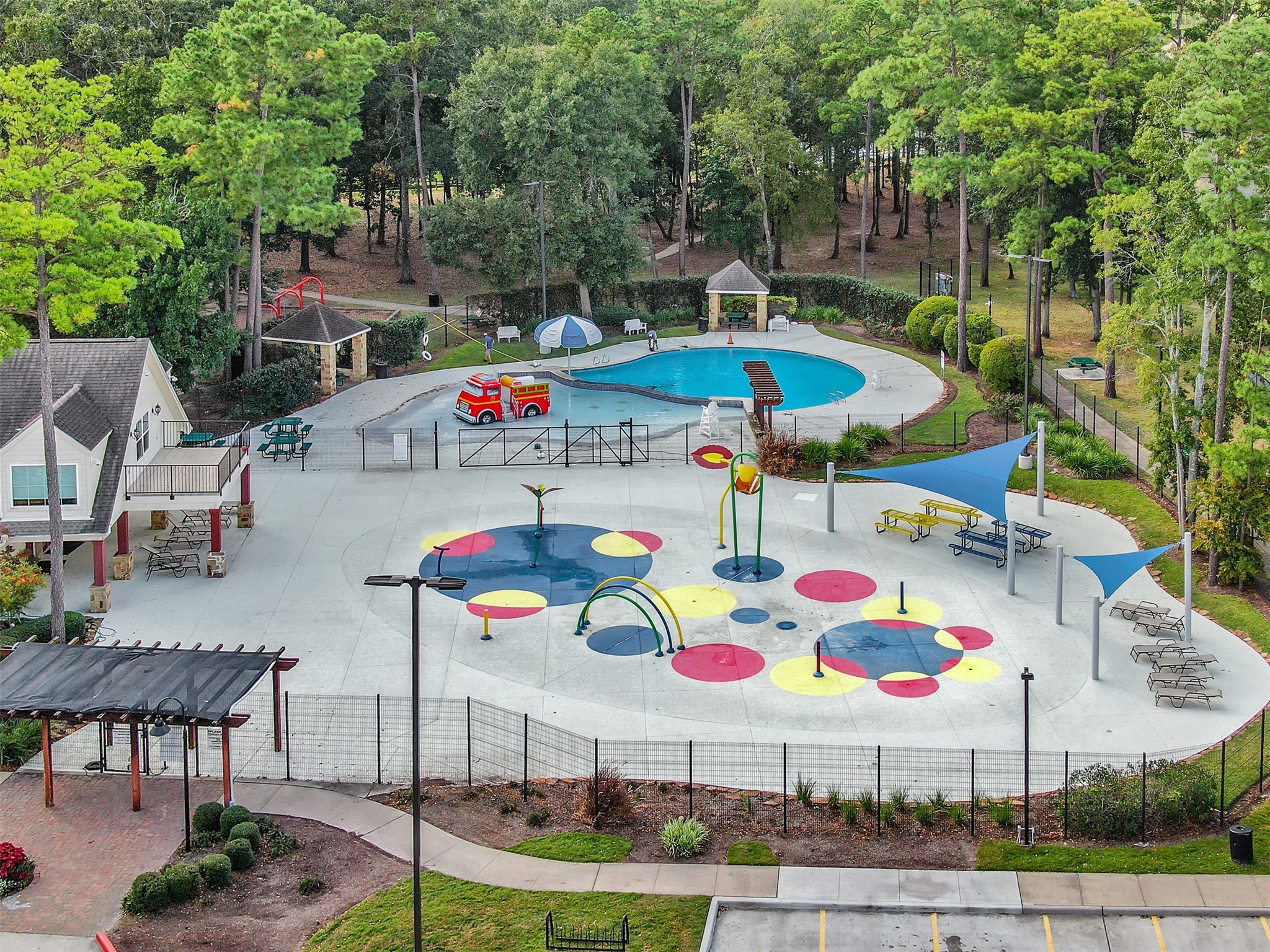 3607 Cedar Flats Lane Spring, TX 77386 - Photo 40 of 47 an outdoor space with swimming pool and furniture