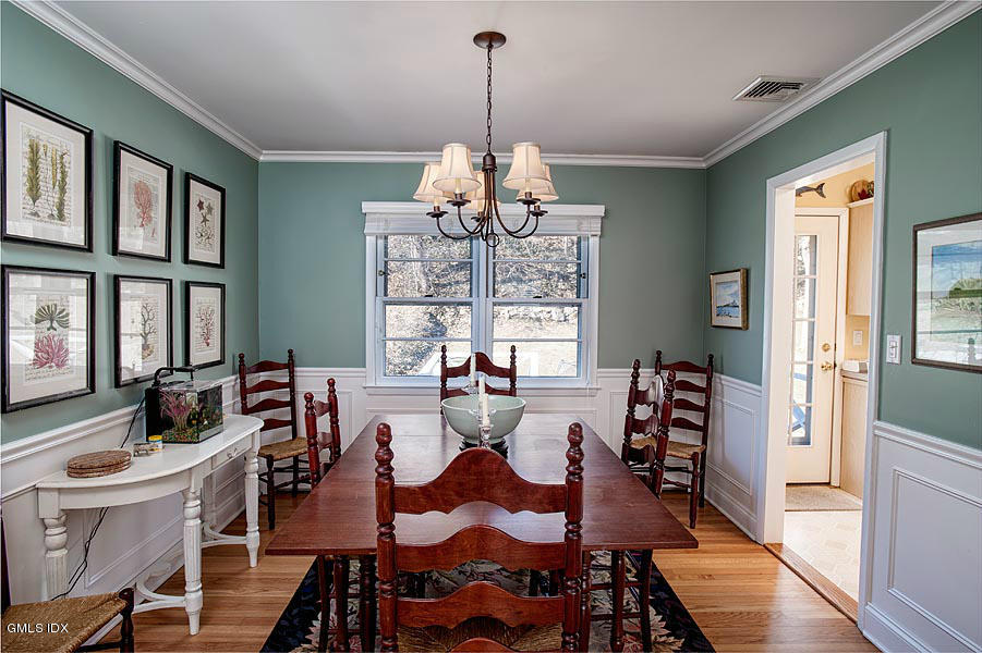 42 Field Road Cos Cob, CT 06807 - Photo 5 of 14 a view of a dining room with furniture window and wooden floor