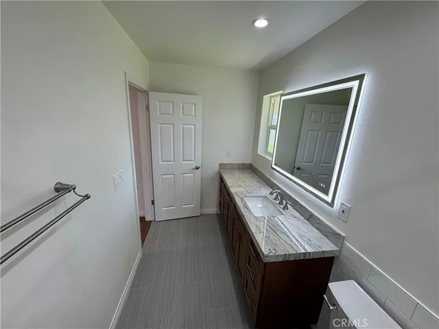 a view of hallway with washer and dryer