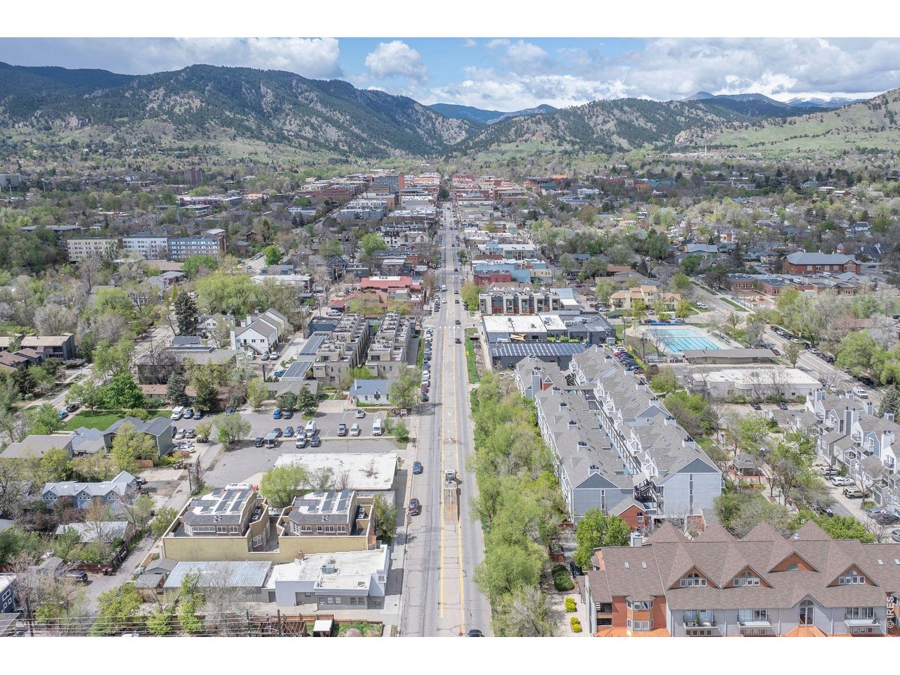 2317 Walnut Street Boulder, CO 80302 - Photo 33 of 34 an aerial view of residential houses and outdoor space