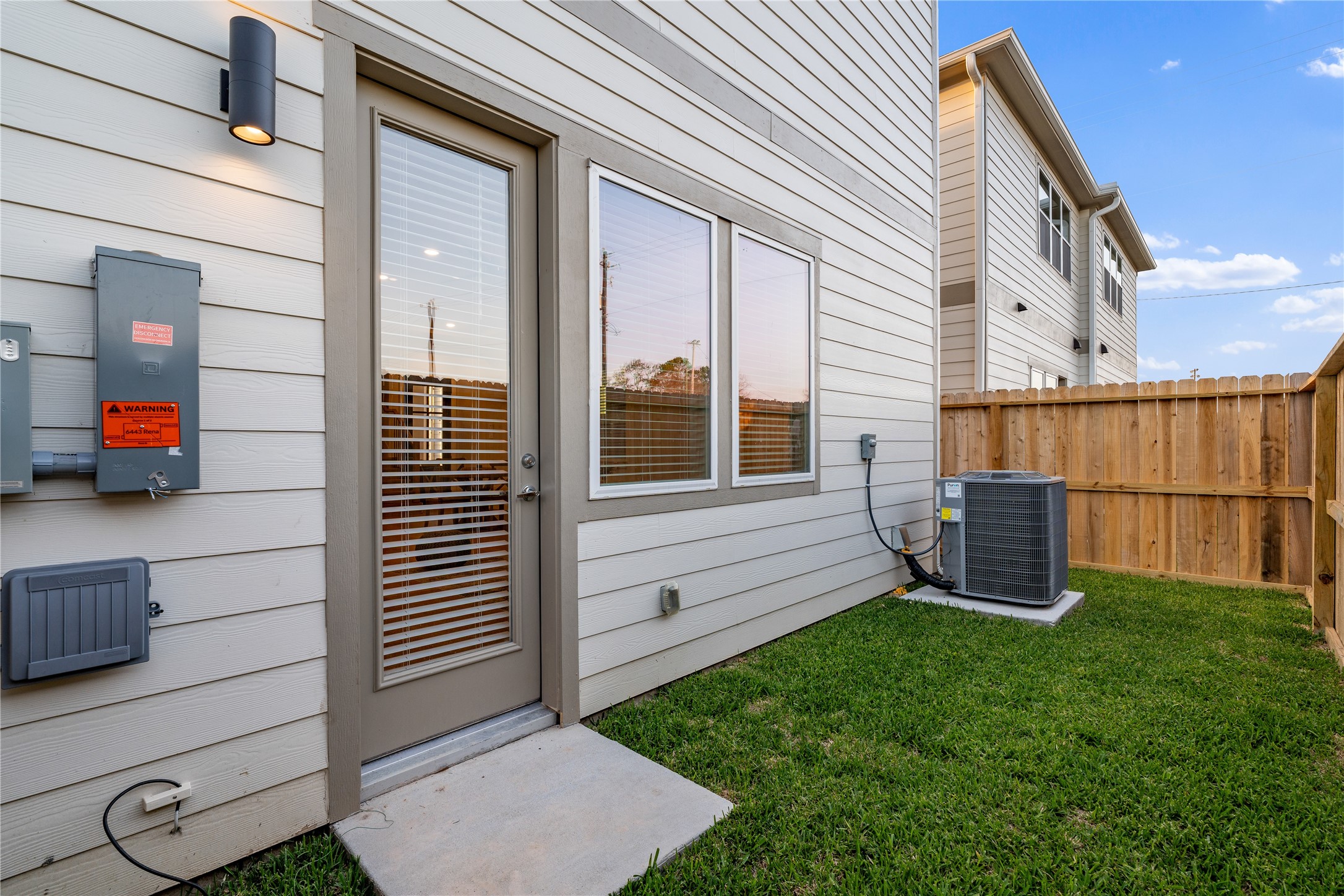 6445 Rena Street Houston, TX 77092 - Photo 32 of 33 Private fenced backyard with manageable green space and direct access from the home.