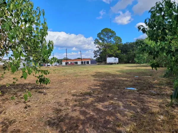 a big yard with lots of green space