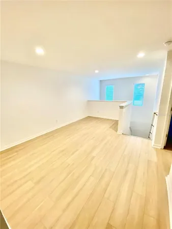 a view of a room with an empty space