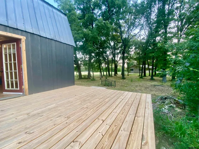 a view of outdoor space and deck
