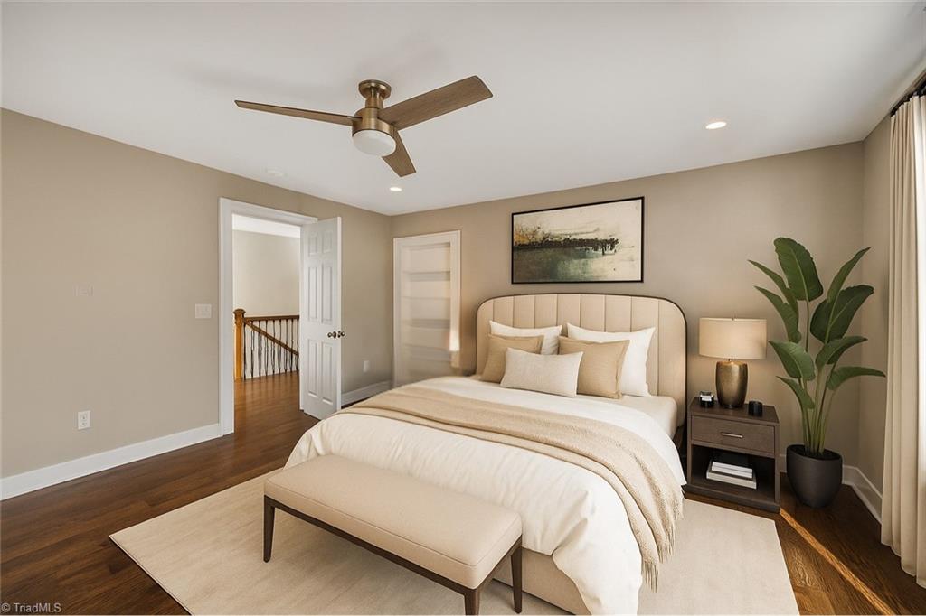 937 Haynes Road Summerfield, NC 27358 - Photo 36 of 50 Virtually Staged- Primary Bedroom with walk-out to balcony