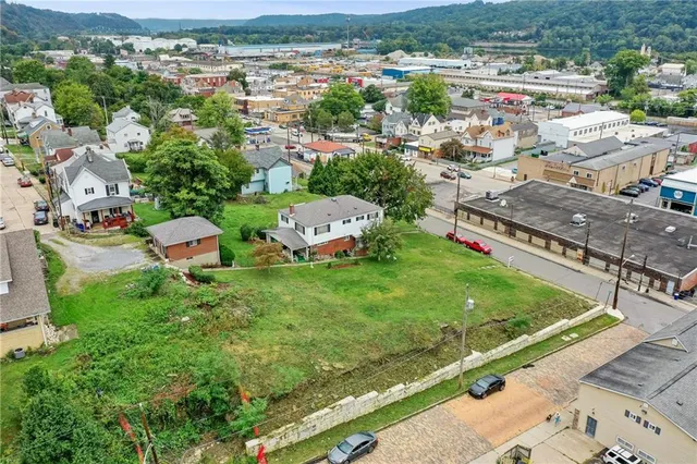 an aerial view of multiple house