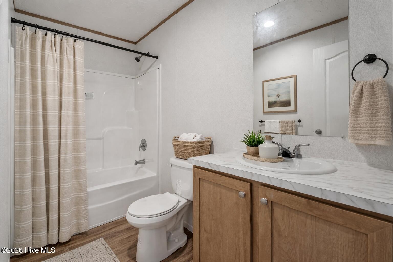 1735 Lynch Road Hollister, NC 27844 - Photo 21 of 39 Elegant bathroom with neutral tones
