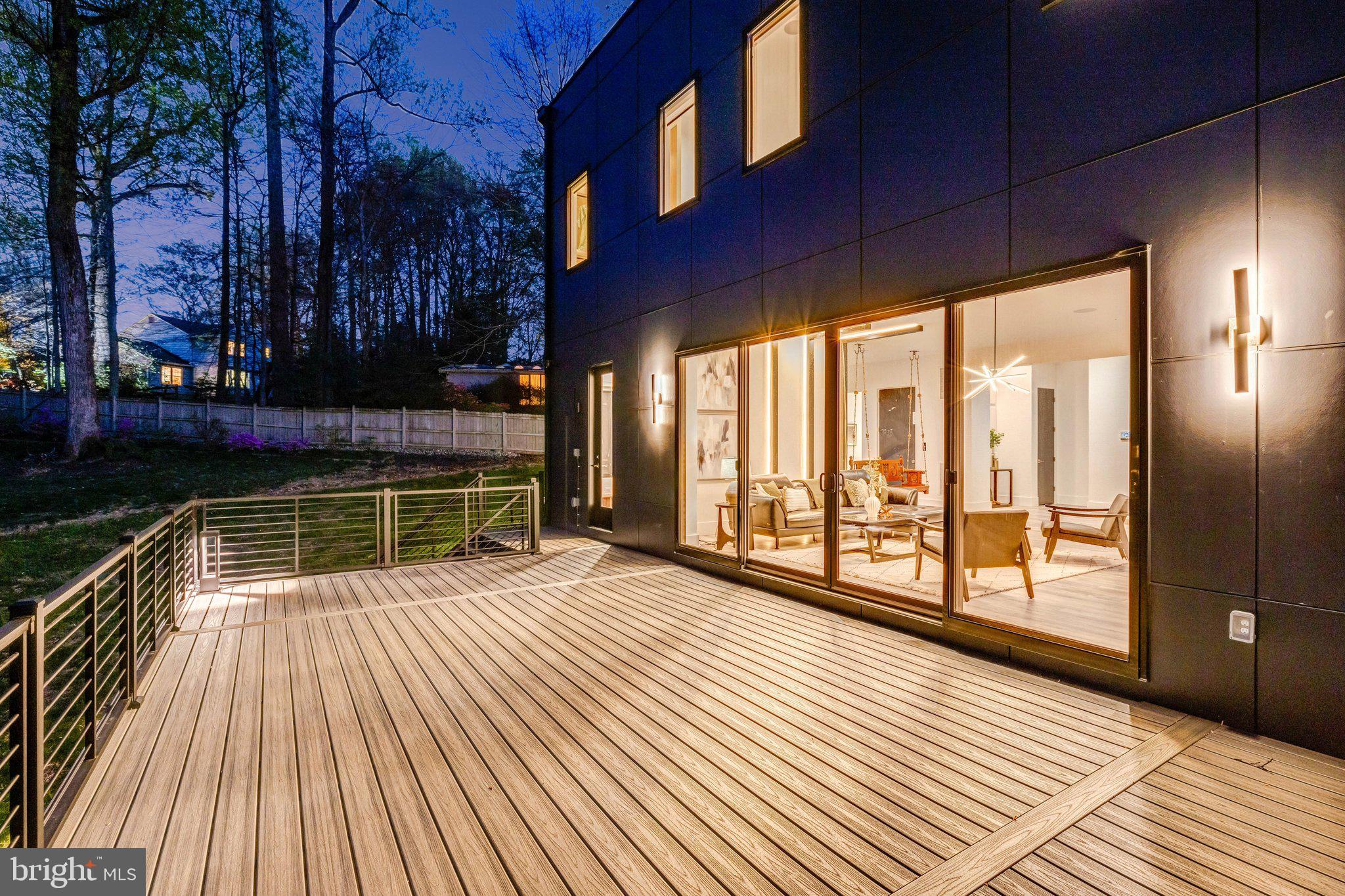 3525 Glenbrook Road Fairfax, VA 22031 - Photo 105 of 111 Deck from outside at night