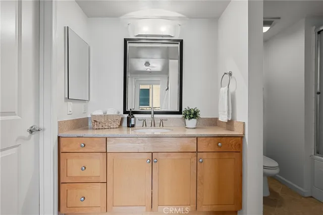 a view of small space with racks on the wall