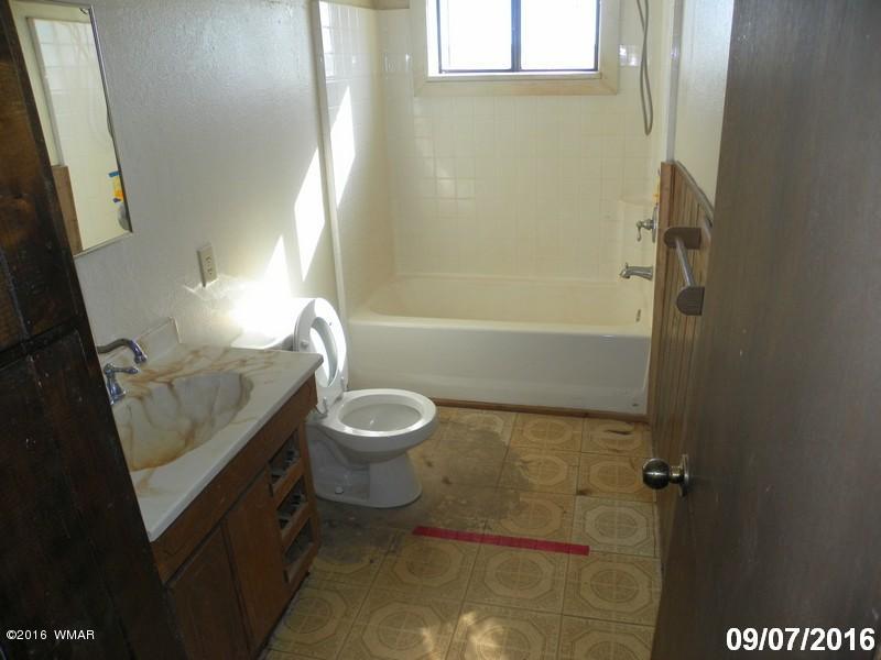 8299 Nutt Lane Snowflake, AZ 85937 - Photo 9 of 28 a bathroom with a toilet a sink and bathtub