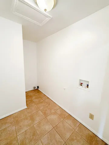 a view of a room with an empty space