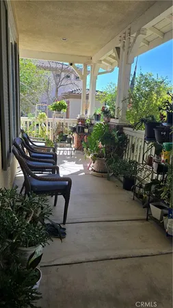 a bench sitting in front of a building