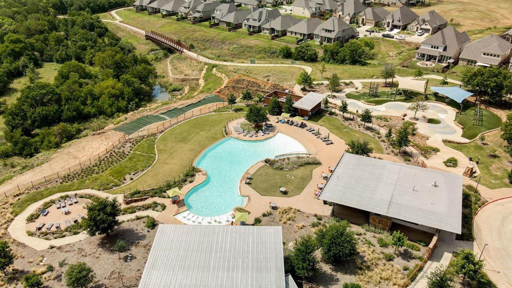 1601 Twistleaf Road Flower Mound, TX 76226 - Photo 36 of 39 an aerial view of a house with a swimming pool