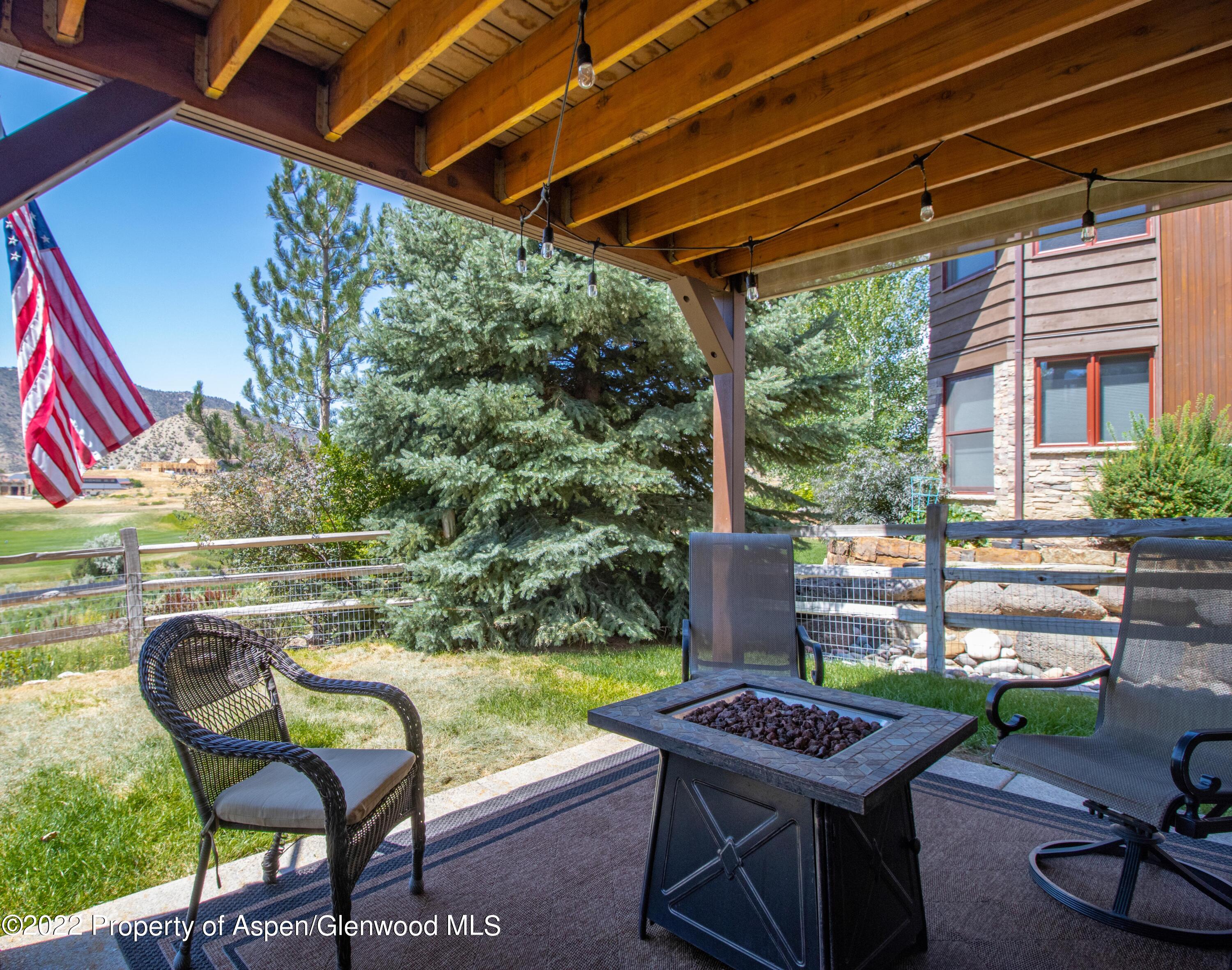 323 Faas Ranch Road New Castle, CO 81647 - Photo 8 of 22 a view of a chairs and table in patio with potted plants